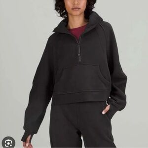Lululemon funnel neck scuba cropped